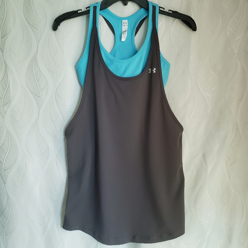 Under Armor Yoga Tank Top & Sport Bra Combo